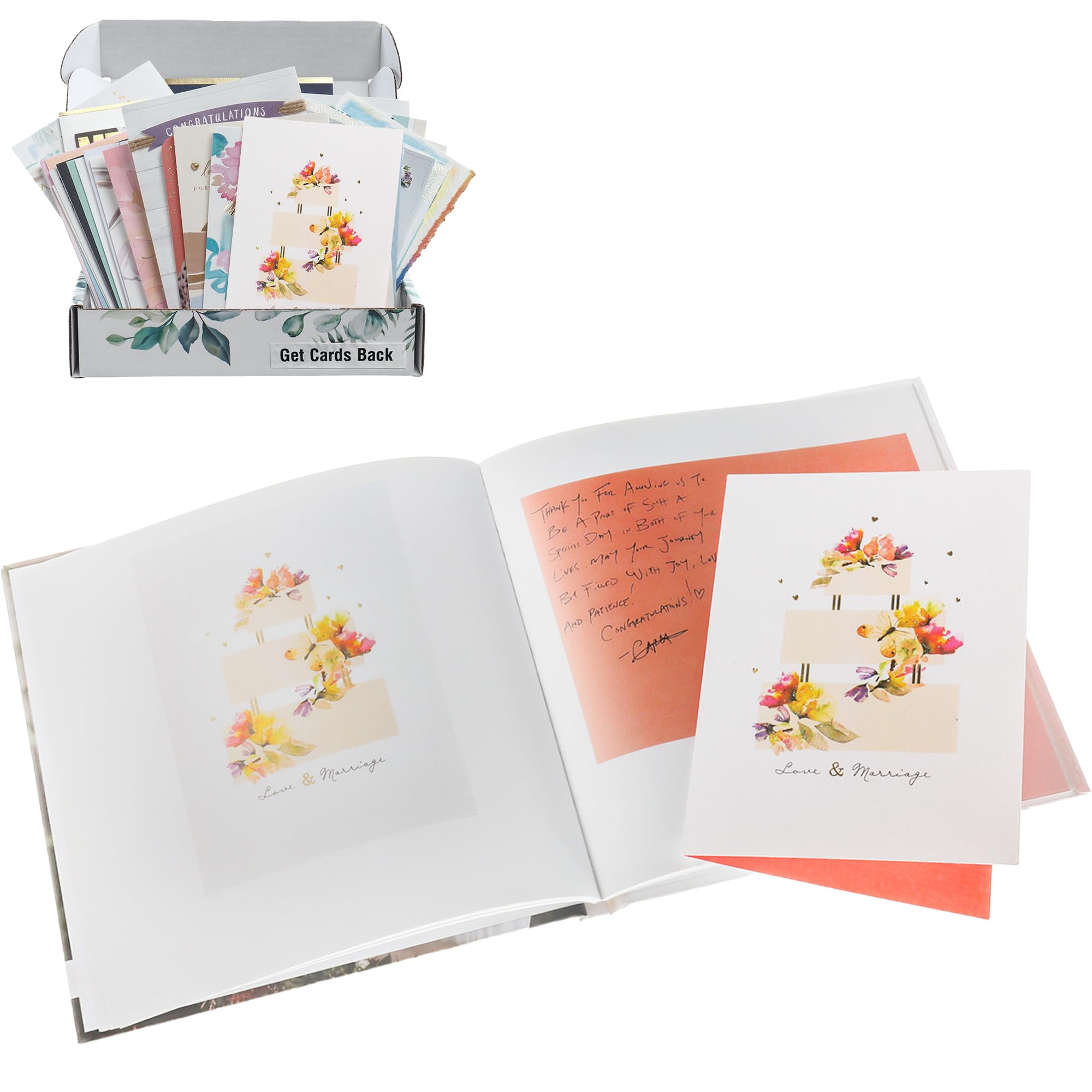 Cards By Artkive Wedding Card Keepsake Album We Transform Your Cards
