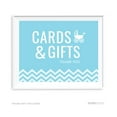 thumbnail image 1 of Cards & Gifts Baby Blue Chevron Print Baby Shower Party Signs, 1 of 1