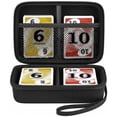 thumbnail image 1 of Cards Holder Case Compatible with PM TCG Cards/for SKYJO/for Five Crowns/for UNO/for Phase 10 Playing Cards, Card Game Storage Organizer Holds Up to 400 Cards - Black (Box Only), 1 of 8