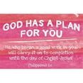thumbnail image 1 of Cards-Pass It On-God Has A Plan-Pink (3 X 2 ) (Pack Of 25), 1 of 1
