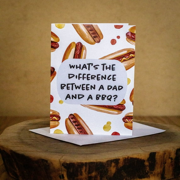 Cardstalked Funny Pop-Up BBQ Card for Dad-3D Greeting Card for Father's Day & Dad's Birthday!