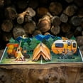 thumbnail image 1 of Cardstalked Pop-Up Campsite Love & Thank You Card – Handmade Adventure in a Fold, featuring Tent and RV Campsite!, 1 of 4