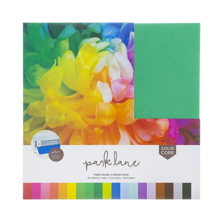 Park Lane 12x12 Cardstock Pack, 60 Sheets | 80lb Scrapbook Paper
