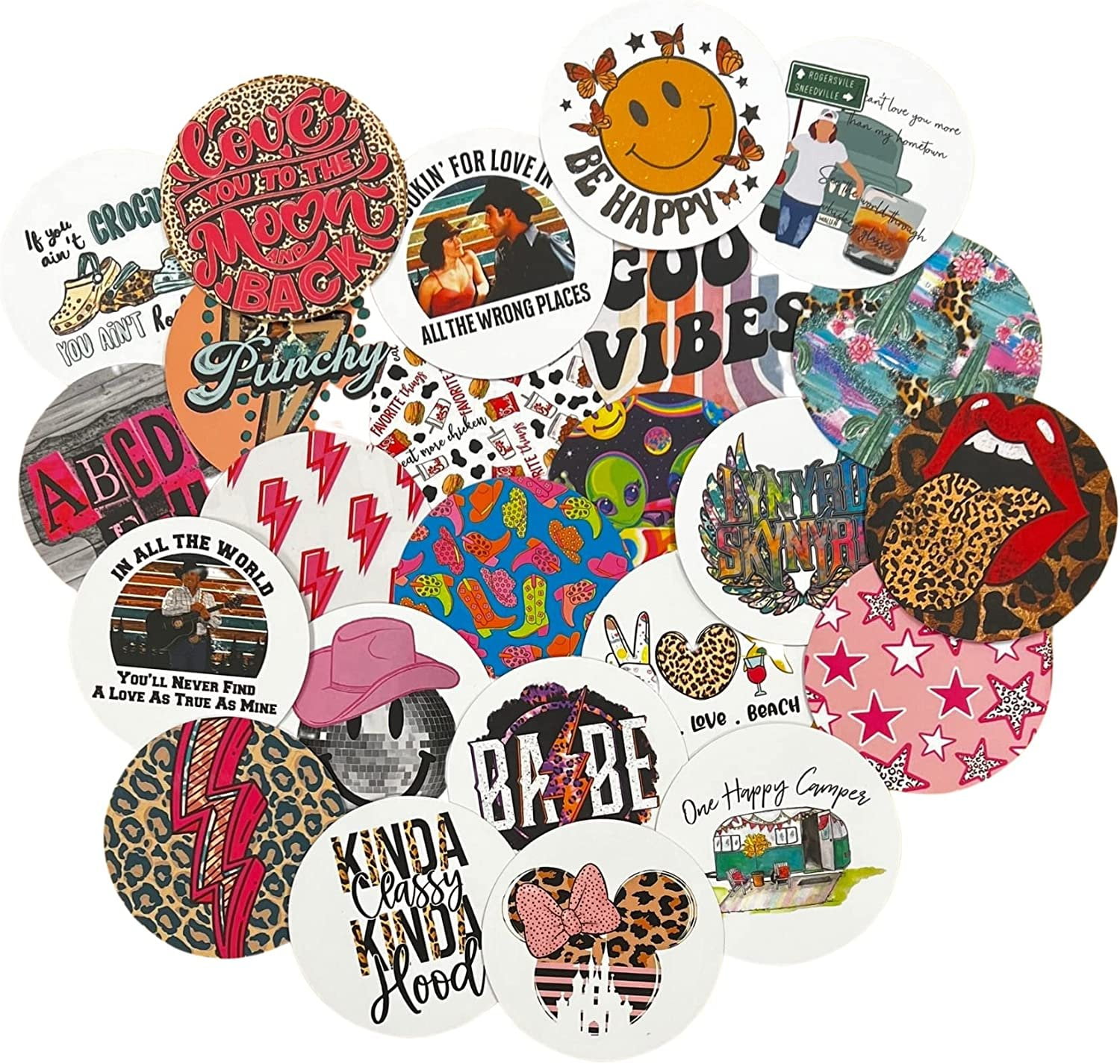 Cardstock Freshie Round Circles Cutouts 3 inch Western, Boho, Country