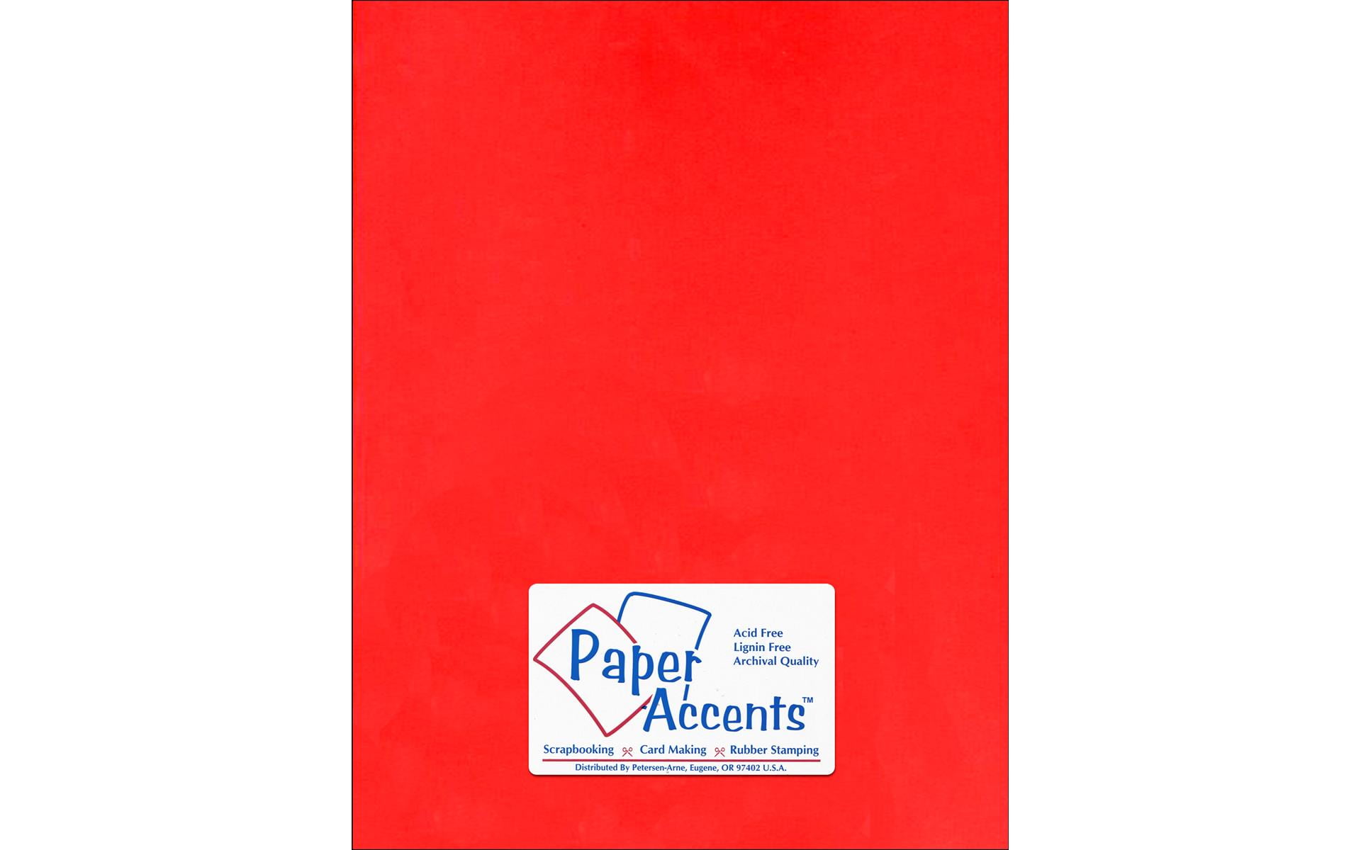 PA Vinyl Card Stock, Smooth Finish, Red, 8.5in x 11in, 50 Sheets