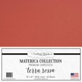 Cardstock Warehouse Materica Terra YPF5 Rossa Red Clay 12 x 12 Inch