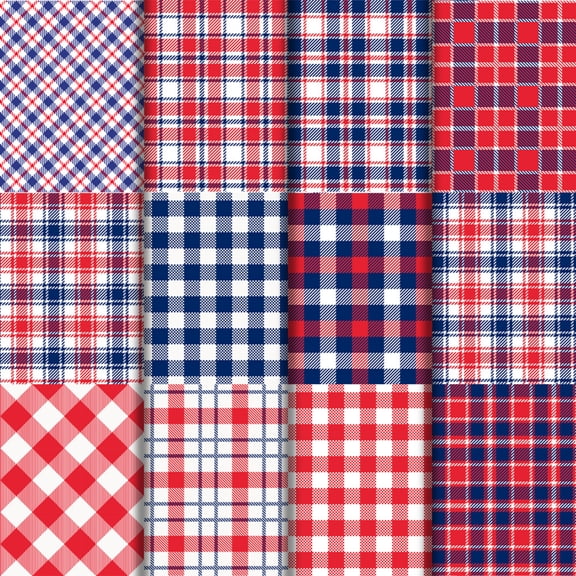 Cardstock and Patterned Paper Scrapbooking 12 Pc Patriotic Decorations Red Wrapping Paper Roll Blue Decorations for Party Crafts