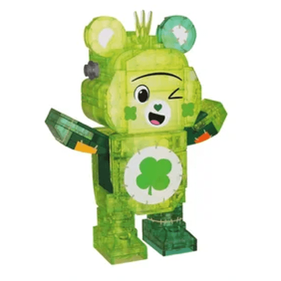 Care Bear Halloween Good Luck Bear Light up Block Figurine Green