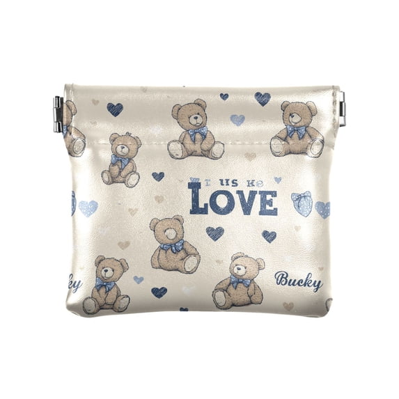 Care Bear Wallet Small PU Leather Change Pouch Wallet for Women