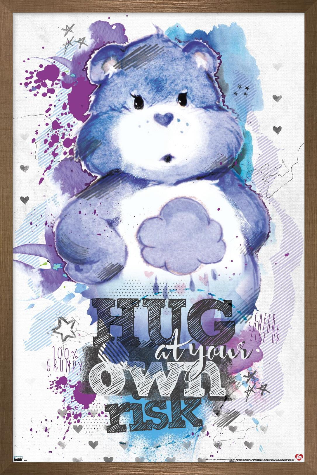 Care Bears - 100 Percent Grumpy Bear Wall Poster, 14.725" x 22.375" Framed