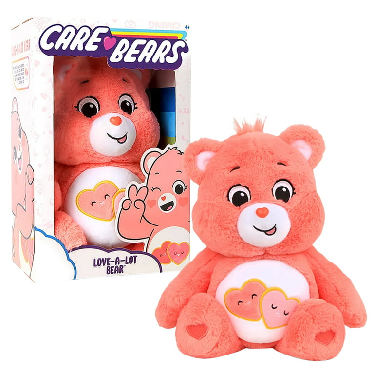 Care Bears 14 Inch Medium Plush Love-A-Lot Bear, Collectable Cute Plush  Cuddly Toys for Children, Soft Toys for Girls and Boys, Cute Teddies  Suitable for Girls and Boys Christmas Gifts Aged 4