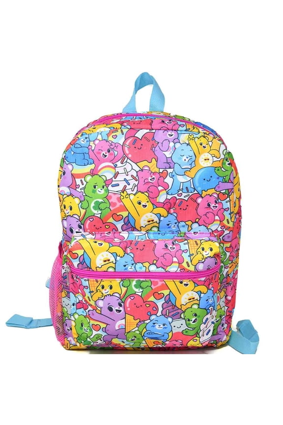 All Over Print Nylon Kids School Backpack 16", Colorful and Fun for Girls