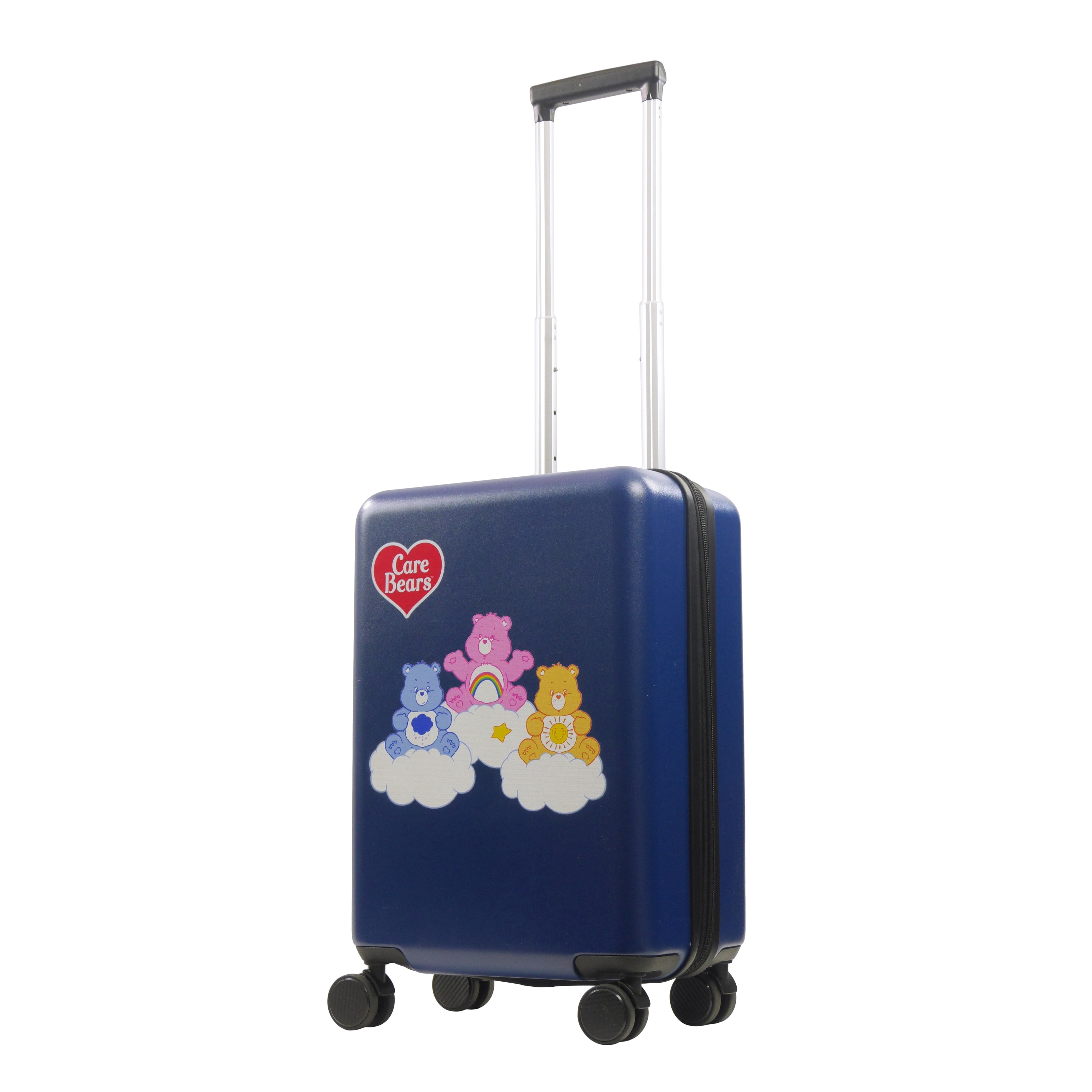 Care Bears 22.5 Inch Rolling Luggage, Cheer, Grumpy, Funshine Bear Hardshell Carry On Suitcase