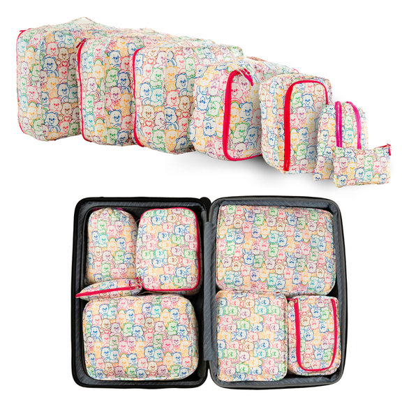 Care Bears 7 Piece Packing Travel Cubes, Organizational Storage
