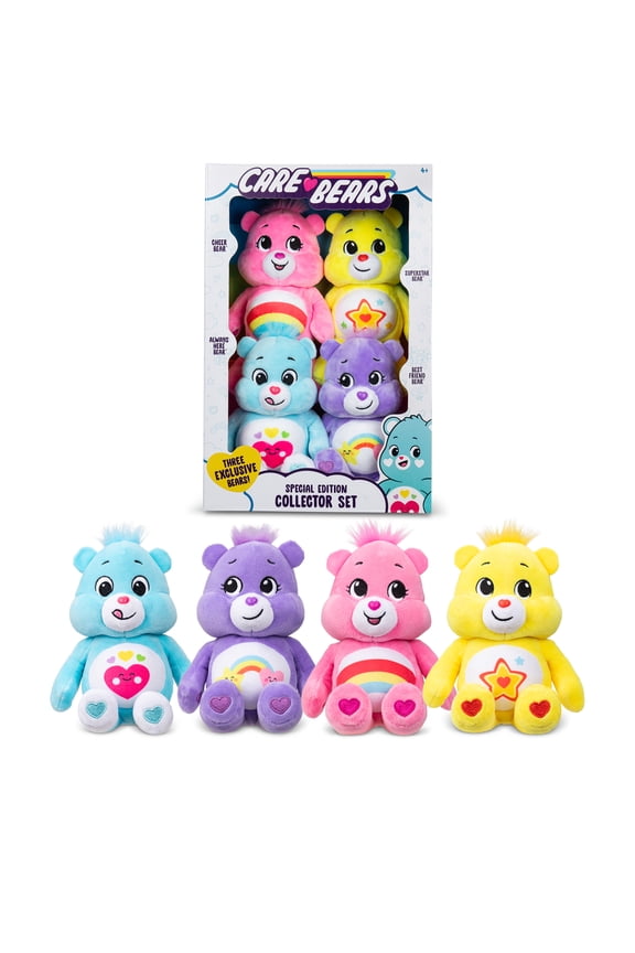 8 Inch Plush 4-Pack Treasure Box, Great for Kids 4 Years Old and up