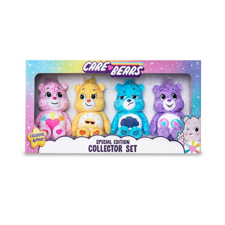 Care Bears 8 Inch Plush 4-Pack Treasure Box Wave 2 - Soft Huggable