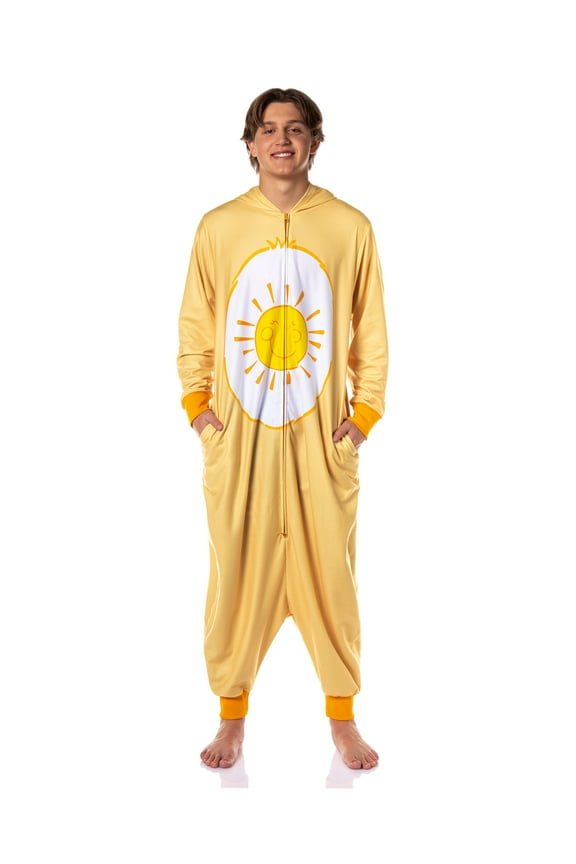 Care Bears Adult Kigurumi Union Suit Funshine Bear Costume Pajama Outfit