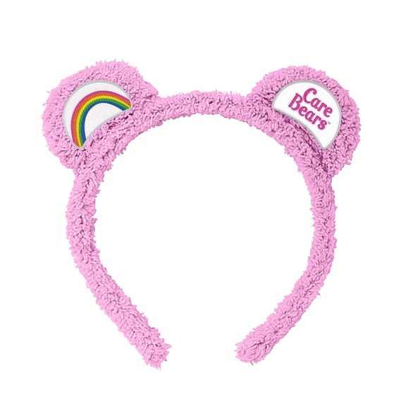 Care Bears Adult Sherpa Plush Costume Cosplay Headband with Ears, Belly Badges