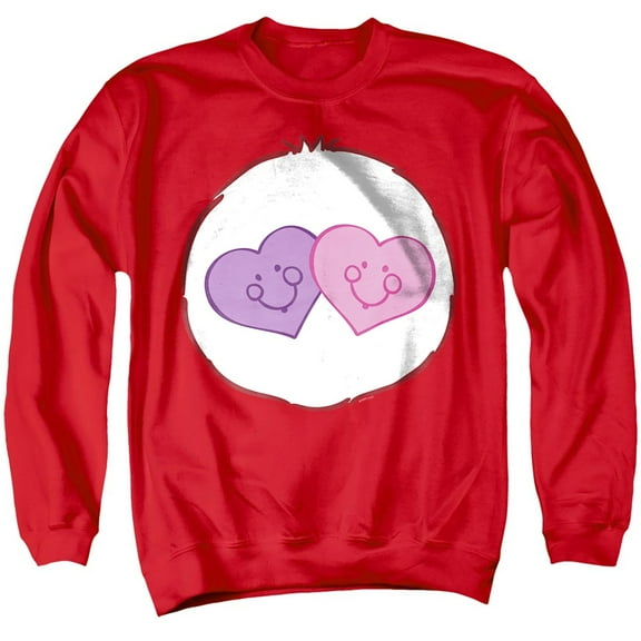 Care Bears Always There Bear Belly Unisex Adult Crewneck Sweatshirt, Red, 2X-Large