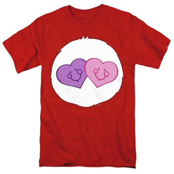 Care Bears Always There Bear Belly Unisex Adult T Shirt, Red, Large