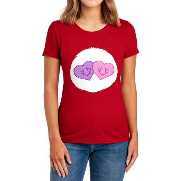 Care Bears Always There Bear Belly Women's T Shirt, Red, Large