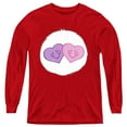 thumbnail image 1 of Care Bears Always There Bear Belly Youth Long Sleeve T Shirt, Red, Medium, 1 of 3