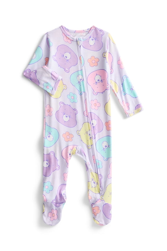 Character Baby Boys or Girls Cozy and Comfortable Viscose Two-Way Zip Footed Sleep 'N Play One-Piece Pajamas, Sizes 0M–6/9M