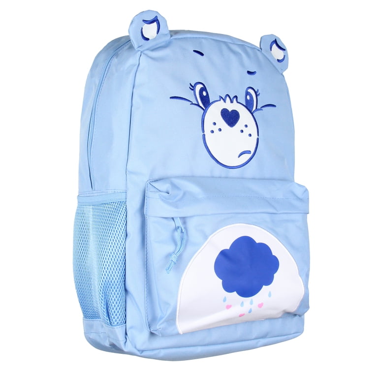 Care Bears Kids Backpack Blue Multicolor Canvas Cartoon Adjustable Strap Pockets Care Bears Print Mini Backpack, Multi-Color - Walmart.com main image 2