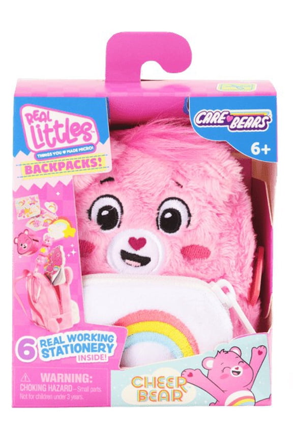 Care Bears Backpacks! Cheer Bear Pack (1 Mini Backpack & 6 Stationary Surprises)