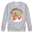 thumbnail image 1 of Care Bears - Be You Tiful - Men's Crew Fleece Sweatshirt, 1 of 5