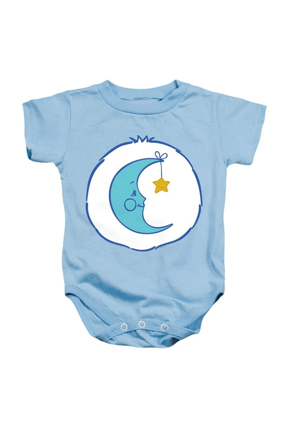 Bedtime Belly Unisex Infant Snap Suit for Baby (6 Months) Light Blue