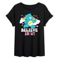 thumbnail image 1 of Care Bears - Believe In U - Women's Oversized Graphic T-Shirts, 1 of 5