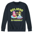 thumbnail image 1 of Care Bears - Believe In Yourself Cheer Bear And Alien - Men's Crew Fleece Sweatshirt, 1 of 5