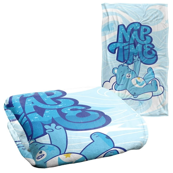 Care Bears Blanket, 36' x 58' Nap Time Silky Touch Super Soft Throw Blanket