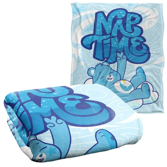 Care Bears Blanket, 50' x 60' Nap Time Silky Touch Super Soft Throw Blanket
