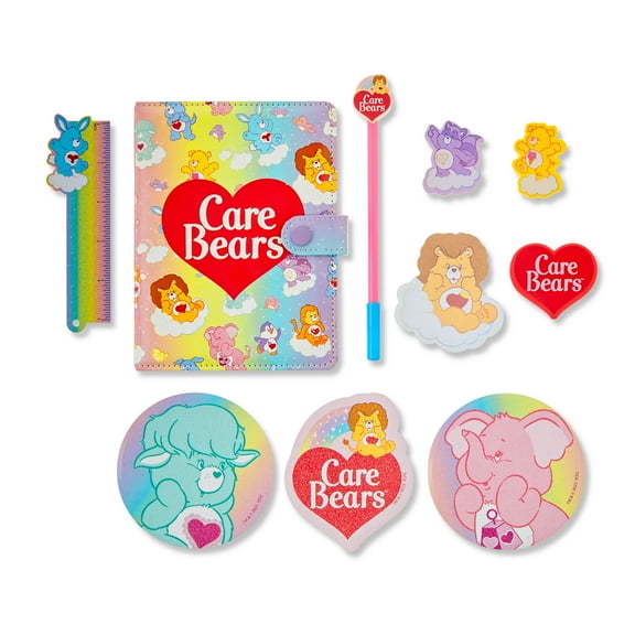 Care Bears Blue Backpack Stationary Bundle, 10 Pieces