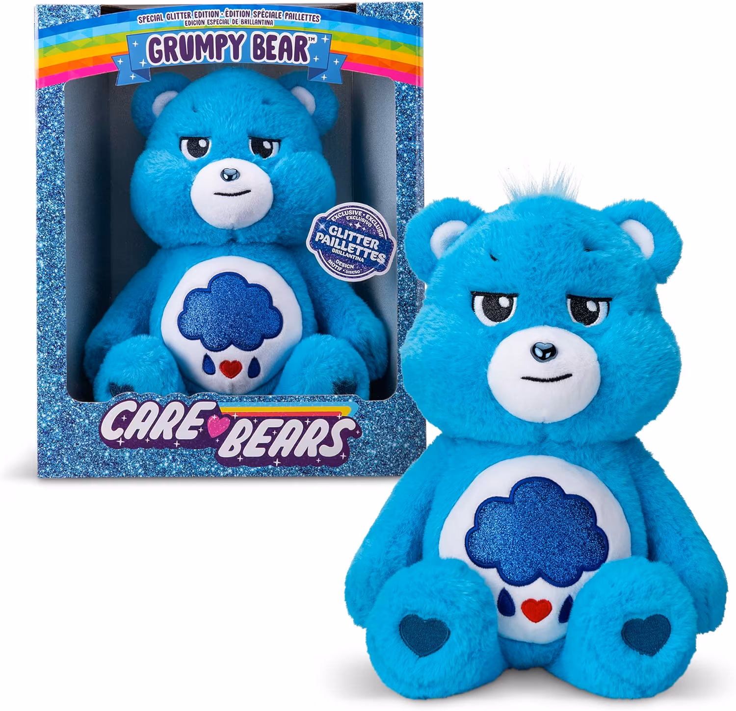 Care Bears Soft Stuffed Animals and Plush Toys, PP Cotton Blue