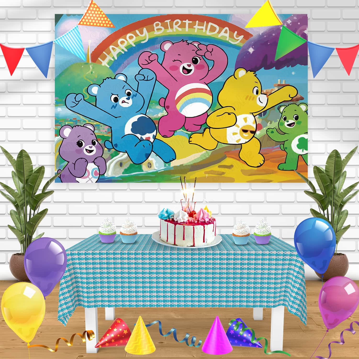 Five Nights At Freddy's Party Supplies Cartoon Game Freddy Bear Balloons  Happy Birthday Banner Party Decoration Cake Topper Toy - Action Figures -  AliExpress
