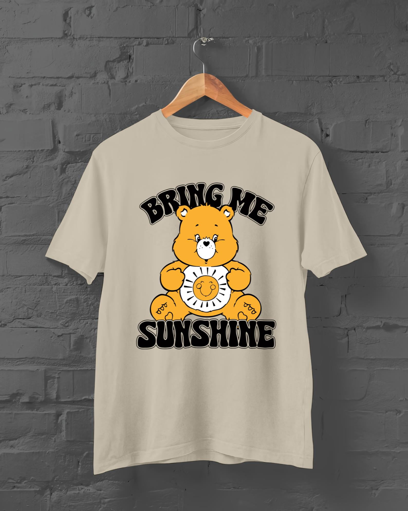 Care Bears Bring Me Sunshine Orange Ringer Sweat Shirt 7 COLOR OPTIONS ...