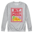 thumbnail image 1 of Care Bears - But First Pizza - Men's Crew Fleece Sweatshirt, 1 of 5