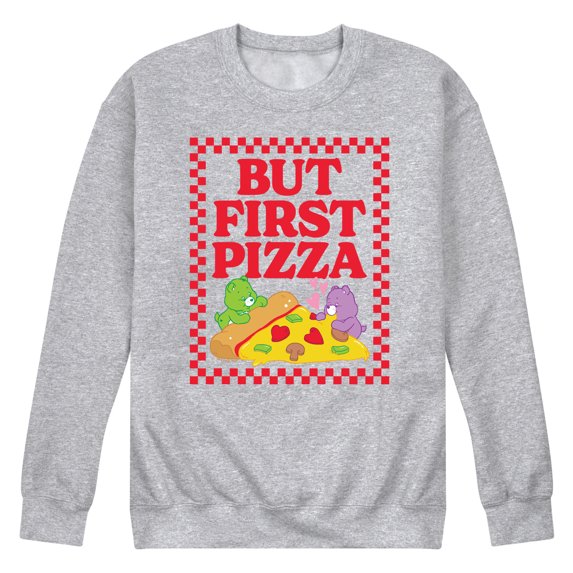 Care Bears - But First Pizza - Men's Crew Fleece Sweatshirt