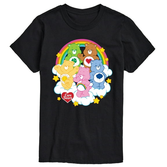 Care Bears - Care Bears Group On Clouds - Men's Short Sleeve Graphic T-Shirts