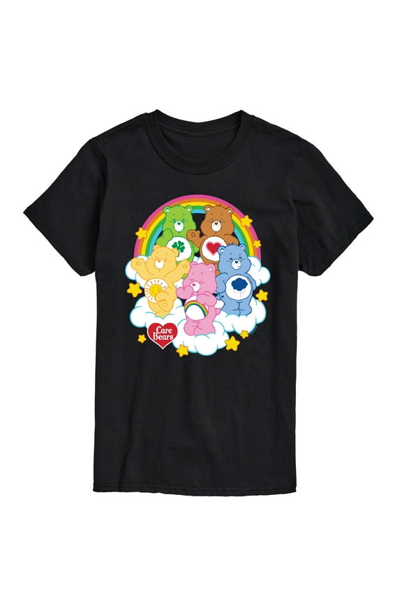 - Care Bears Group On Clouds - Men's Short Sleeve Graphic T-Shirts