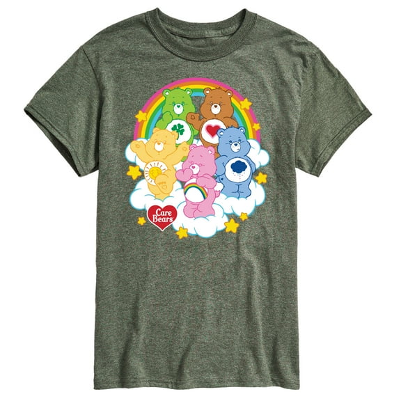 Care Bears - Care Bears Group On Clouds - Men's Short Sleeve Graphic T-Shirts