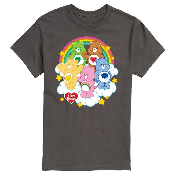 Care Bears - Care Bears Group On Clouds - Men's Short Sleeve Graphic T-Shirts