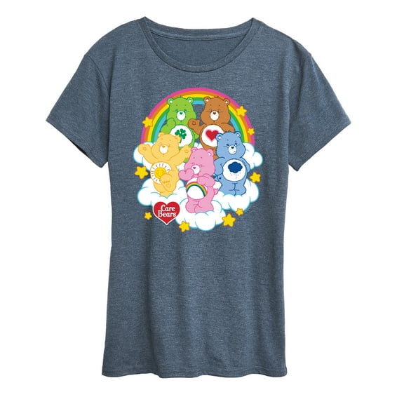 Care Bears - Care Bears Group On Clouds - Women's Short Sleeve Graphic T-Shirt