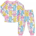 thumbnail image 1 of Care Bears Cast Long Sleeve All Over Print Girl’s 2-Piece Pajamas-Size 4, 1 of 3