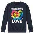 thumbnail image 1 of Care Bears - Celebrate Love - Men's Crew Fleece Sweatshirt, 1 of 4
