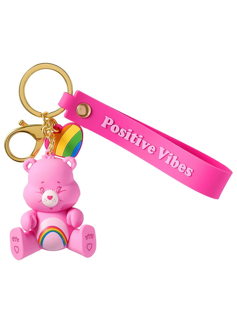 Care Bears Cheer Bear Positive Vibes 3D PVC Keychain Charm