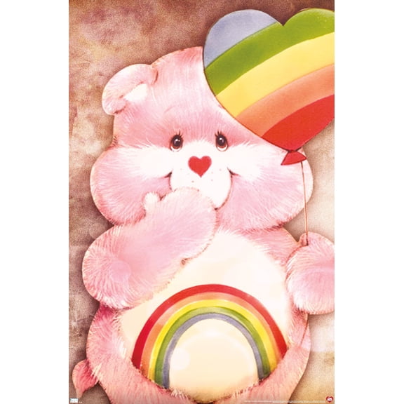 Care Bears - Cheer Bear Rainbow Balloon Wall Poster, 22.375" x 34"